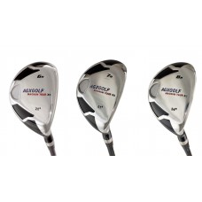 AGXGOLF MEN'S MAGNUM XS SERIES GRAPHITE HYBRID IRONS SET; #6, #7 & #8 Hybrids LEFT or RIGHT HAND